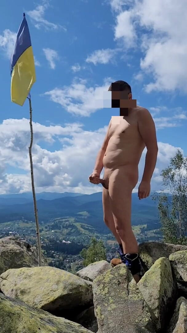 Wanker forever: Handjob cantik di atas gunung