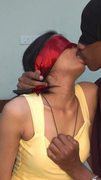 Real Couple Romance, Blindfolded Girlfriend’s Passionate Night