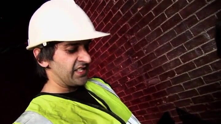 CBD Media: Gorgeous young busty blondie gets fucked by two construction workers