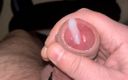 Young cum: I masturbate my cock at night on the balcony