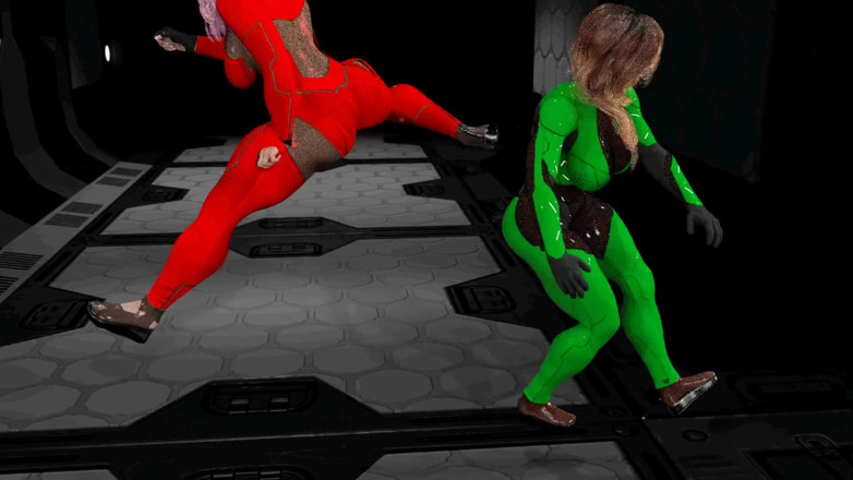 Custom Fantasy Productions: Épica scifi girlfight