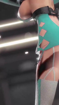 Saint Louis Hentai Undress Dance Azur Lane Wiggle Wiggle Big Boobs Mmd 3D Clear Blue Hair Color Edit Smixix