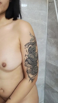 Hard Masturbation in the Bathroom