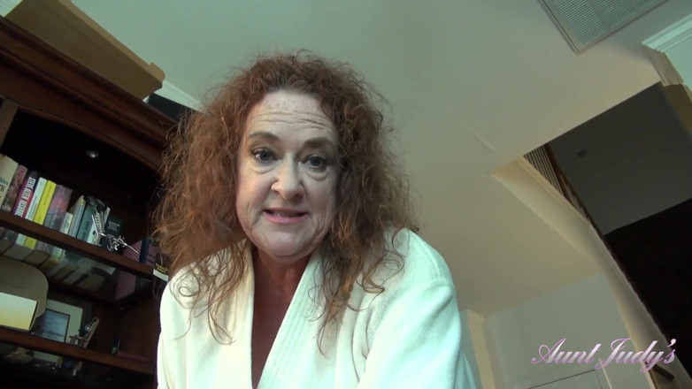 Aunt Judy's: Auntjudys - Your Horny Mature Stepaunt Ms. Ginger Catches You Masturbating (pov)