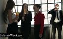 Girls At Work: Sex în trei super sexy cu Lyen Parker și Victoria Pure