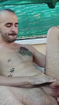 Using dildo machine for selfuck