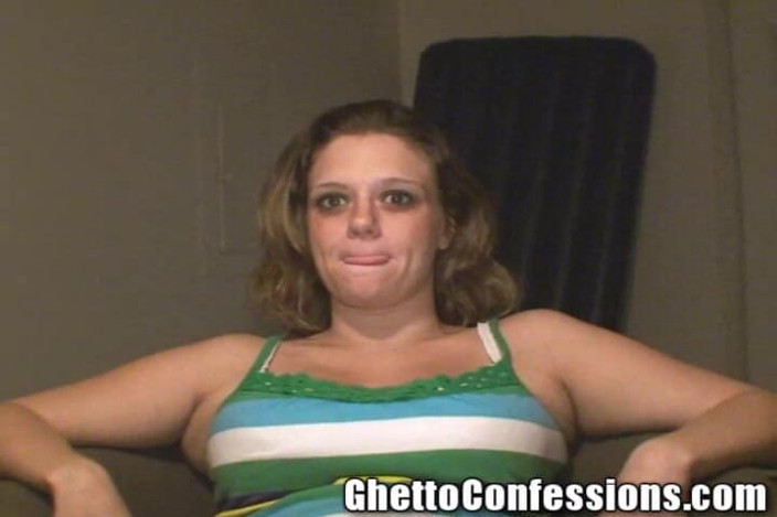 Ghetto Confessions: Pregnant White Bitch Black Cock Lover 3 Baby Daddies Blowjob Swallow