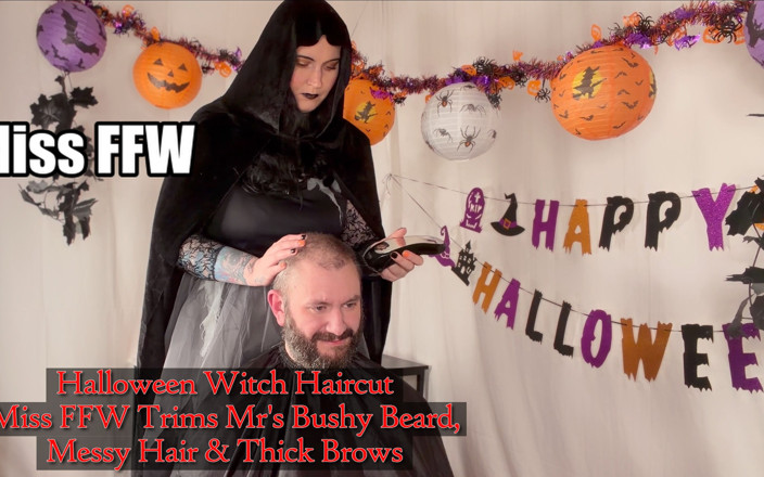 MissFFW: Halloween czarownica fryzura Miss Ffw Trims Mr S Bushy Broda...