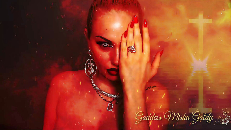 Goddess Misha Goldy: Hipmeryzujące antyreligijne ASMR! Oddaj swoją duszę i swoje ciało diabłu!