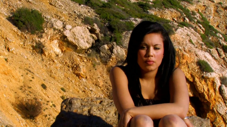 Amaspain: Young Latina banged at the beach