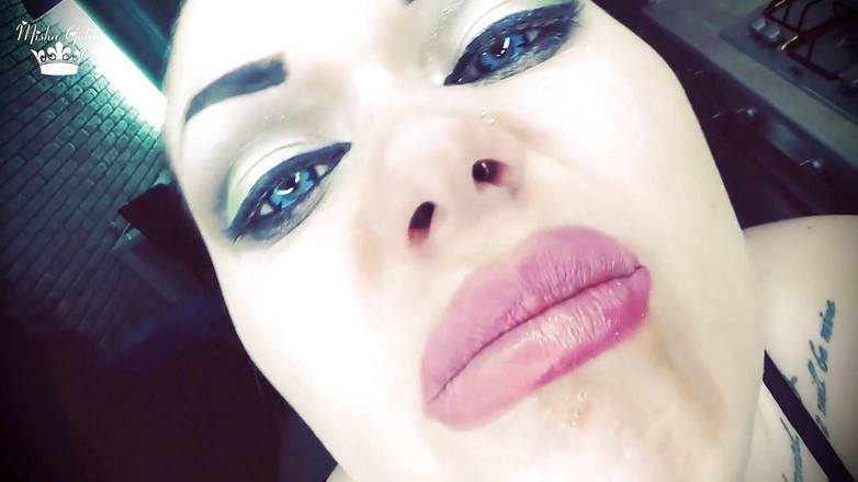 Goddess Misha Goldy: Giantess Eating 5 Chastity Slaves Who Stole the Keys!