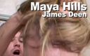 Edge Interactive Publishing: Maya Hills &amp;amp; James Deen throat fuck facial