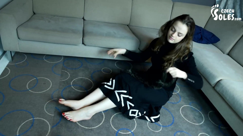 Czech Soles - foot fetish content: Amazing bare feet of a naughty young girl!