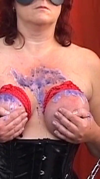 Chained Redhead MILF Endures Hot Candle Wax