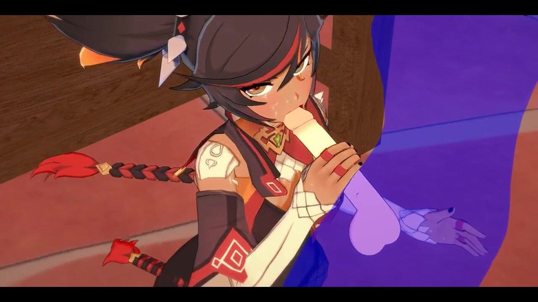 HentaiTubes: Genshin Impact Hentai - Xinyan, branlette et pipe - Manga asiatique japonais,...