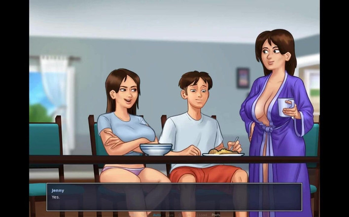 Erotic Krisso: Summertimesaga-热辣的厨房性爱