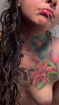 Naked Girl Sits on Your Face and Farts on You