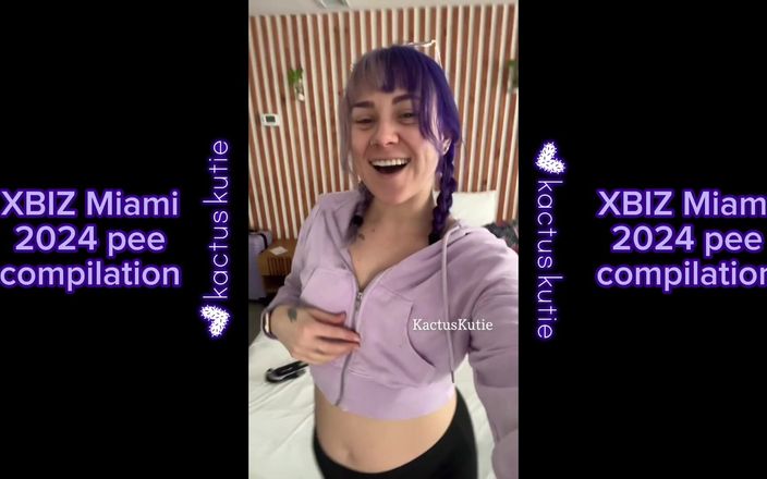 Kactus kutie: Xbiz Miami 2024 Kompilacja pee