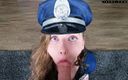 Pure TS and becoming femme: dirty cop cleans off your cock with her tongue