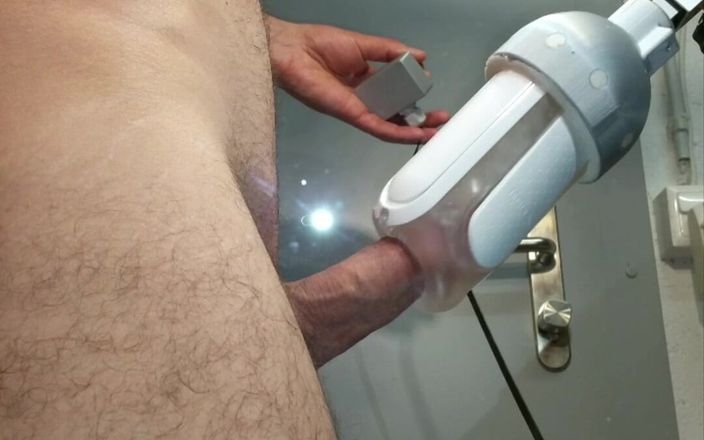 Bidon studio: Handfreie massage und sperma mit einer fickmaschine