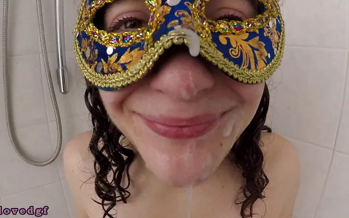 Belovedgf: Cum on face in the shower