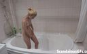 Scandalous GFs: My hot teen exgirlfriend taking a revitalizing steam shower