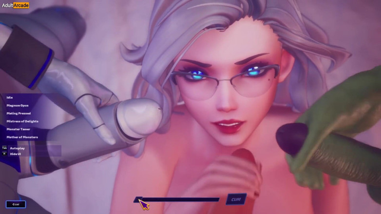 LewdArcade: 一个超级性爱机器子百合性爱场景集合画廊色情游戏玩