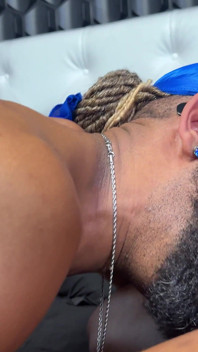 Submissive Black Bottom Takes a Fucking and Breeding From Hooded Black Top