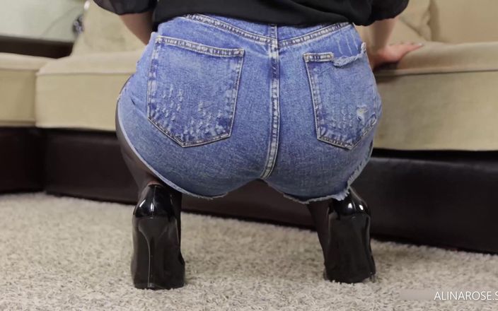 Alina Rose: Teen Step Sister in Pantyhose High Heels