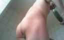 Alpin316: Ass fucked with cucumbers and weighted it