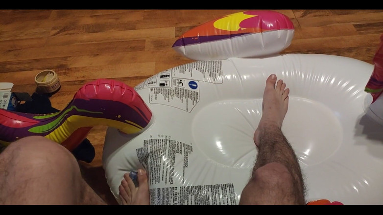 Floatie Boy: Deflating My Inflatable Unicorn with My Feet