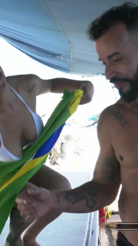 Sandy Cortez Destroyed by Huge Cock in Luxury Speedboat!