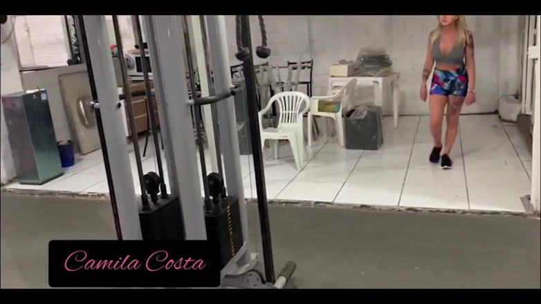 Camila Costa: Fuck at the Gym - Instructor Touched the Cock on the...