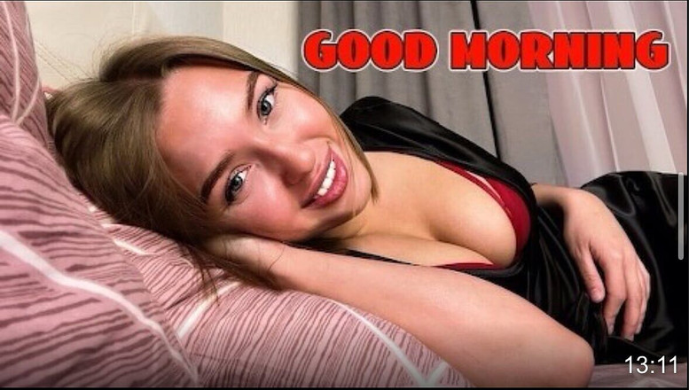 Honey Sasha: Eine sexy Freundin zeigte, wie der Morgen eines echten Mannes...