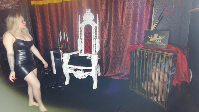 Queen_of_BDSM: 从笼子里出来...吸我的脚汗！