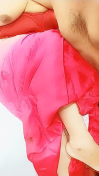 Red Saree Indian Bhabhi Hardly Fucked up by Devar