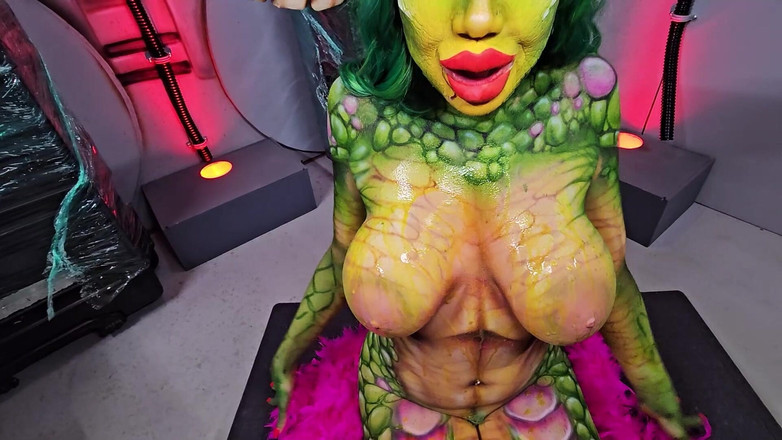 Little Puck: 不要让我湿，古纳！ |Greta Gremlin角色扮演撸管指挥