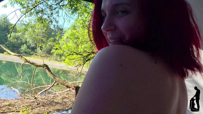 Malou-Nu: Secret Outdoor Spot at the Quarry Pond - She Shows It...