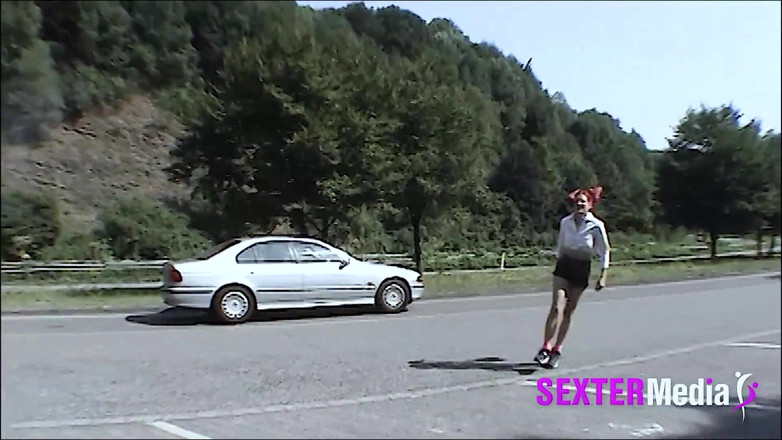 Sextermedia by Pete: Parking Lot Blowjob for Motorcyclist