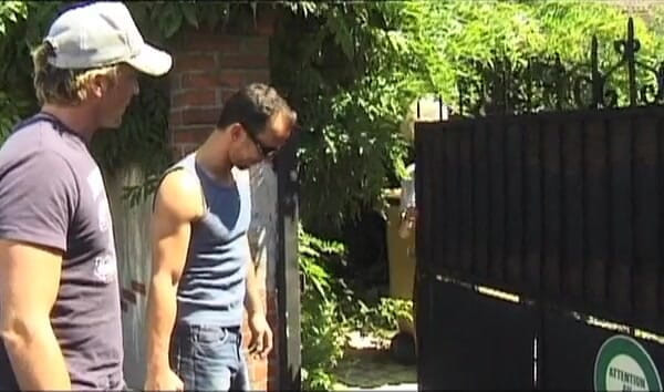 European Classics: Mature bitch sucking cocks in the backyard
