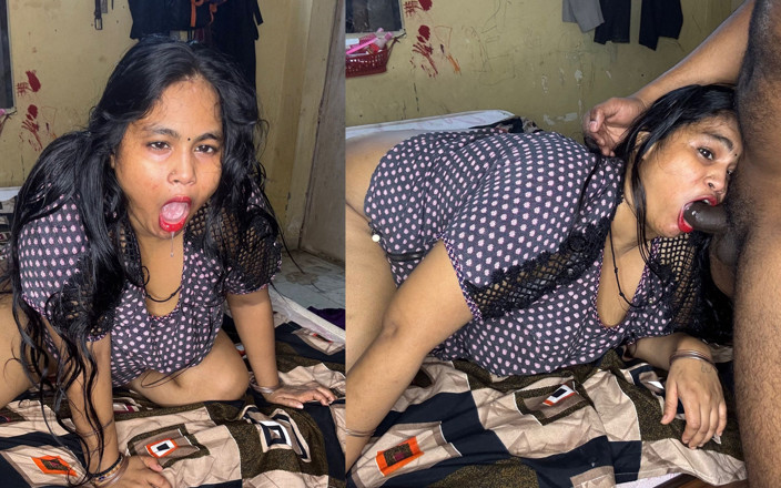TactfulFiber902: Desi Wife Gives Sloppy Spit Blowjob to Husband Real Indian...