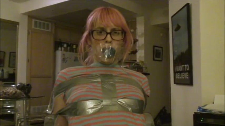 Selfgags classic: Gagging my bratty little snitch stepsister again!
