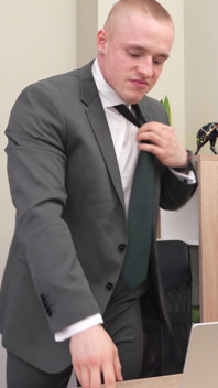 Sam the Boss Fucked His Secretary in the Ass in the Office in Front of His Colleagues