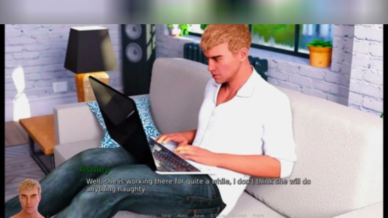3DXXXTEEN2 Cartoon: Anna travaille le poteau de strip-teaseur et la webcam. Porno 3D -...