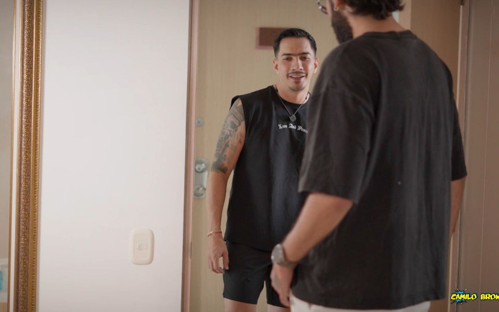 Camilo Brown: Neighbor Mistake! Shy Guy Deepthroats Huge Cock &amp; Gets Raw Creampie