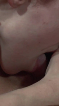 Lovely lesbian babe is eating a wet twat