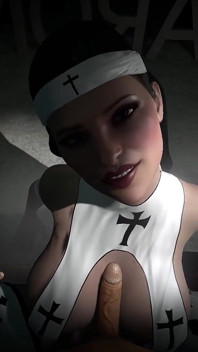 Having Sex with a Curvy Nun in POV