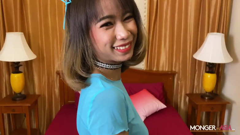 Monger In Asia: Skinny Thai whore gets creampied and corked