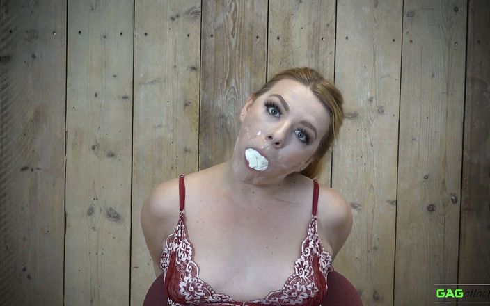 Gag Attack!: Stardust - tegaderm tape gagged