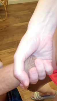 Step Mom Caught Step Son with Hard Cock, Fucks Him and Make Him Cum in Her Panty